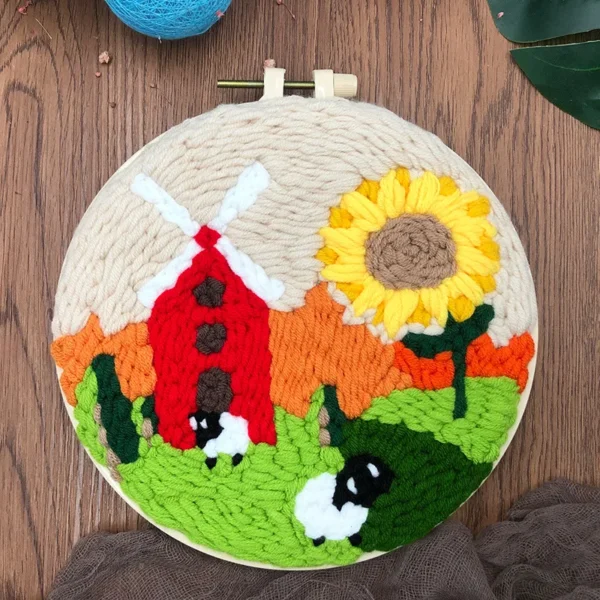 Embroidery Kits Flower DIY Craft Set for Kids - Image 3