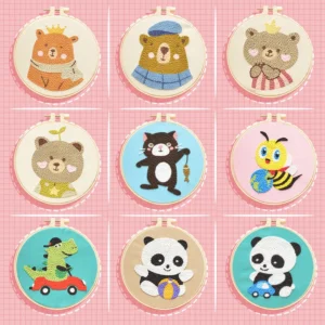 Embroidery Kits for Beginners with Punch Needles & Tools