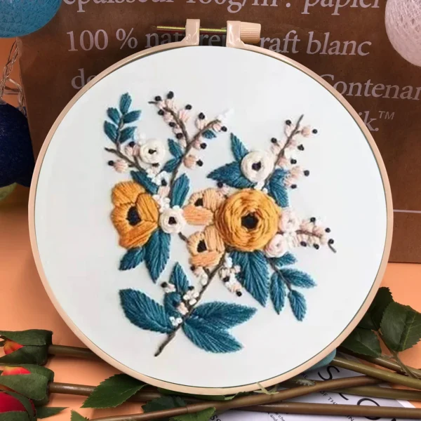 Embroidery Kits: European Cross Stitch with Hoops - Image 6
