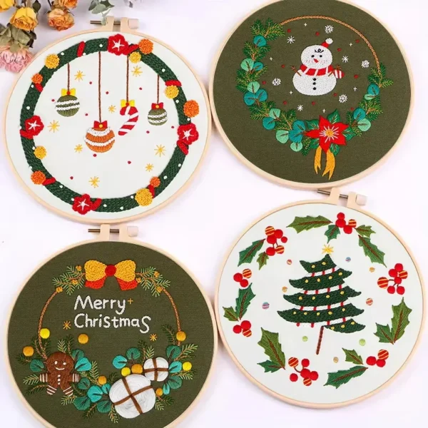 Embroidery Kits Snowman DIY Starter Set