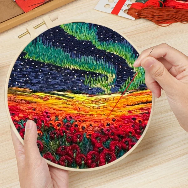 Embroidery Kits: Scenery Pattern Cross Stitch Set - Image 3
