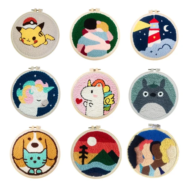 Embroidery Kits for Beginners with Yarn & Wool for DIY - Image 4