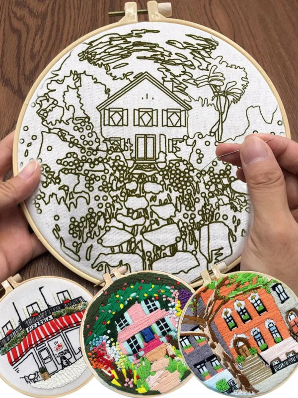 Embroidery Kits: French Scenery Cross Stitch Set - Image 2
