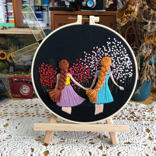 Embroidery Kits - Cute Girl DIY Needlework - Image 4