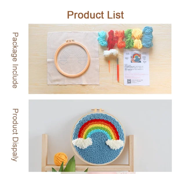 Embroidery Kits Flower DIY Craft Set for Kids - Image 2