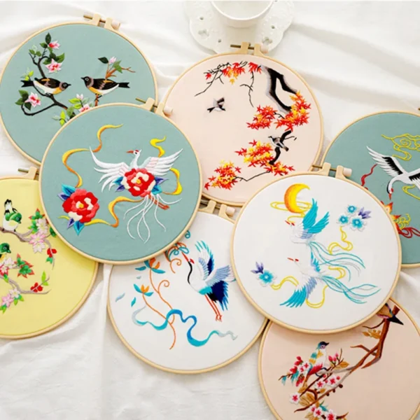 Embroidery Kits: Birds Pattern for DIY Beginners - Image 2