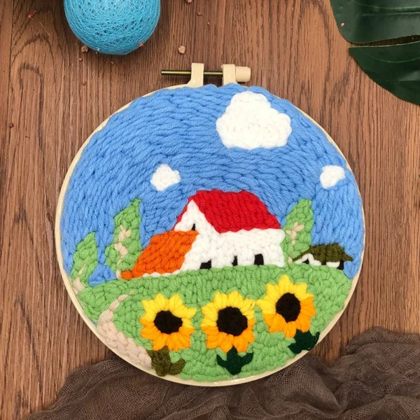 Embroidery Kits Flower DIY Craft Set for Kids - Image 4