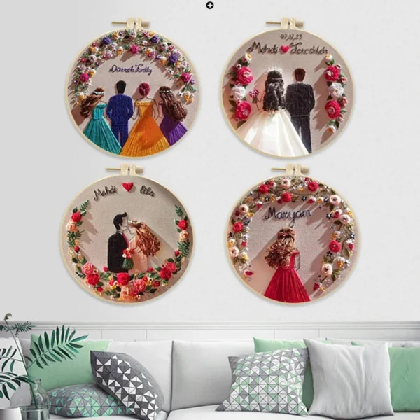 Embroidery Kits – European Girl Wedding Cross-stitch - Image 5