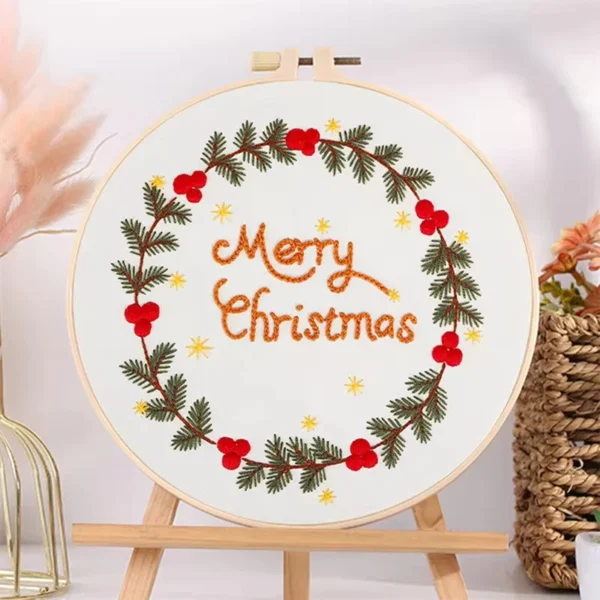 Embroidery Kits Snowman DIY Starter Set - Image 4