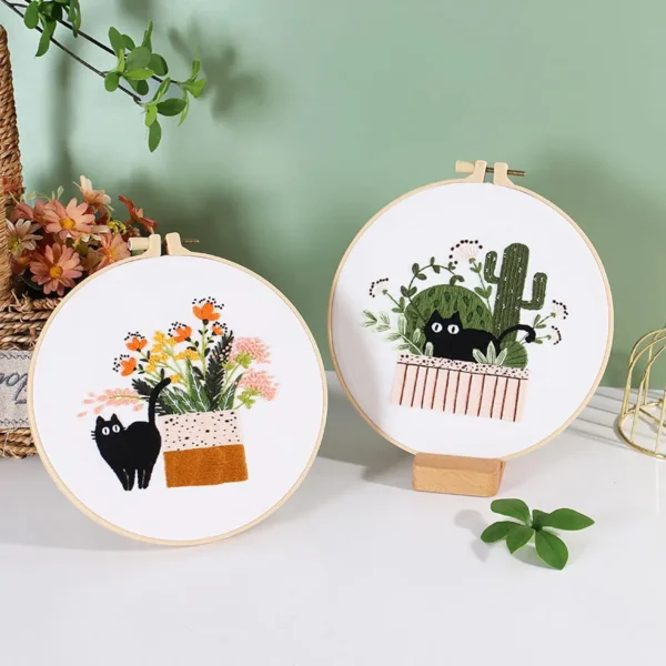 Embroidery Kits - Cat DIY Cross Stitch for Beginners - Image 5
