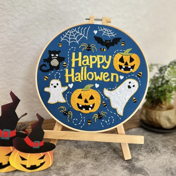 Embroidery Kits - Halloween Cross Stitch for Beginners - Image 4