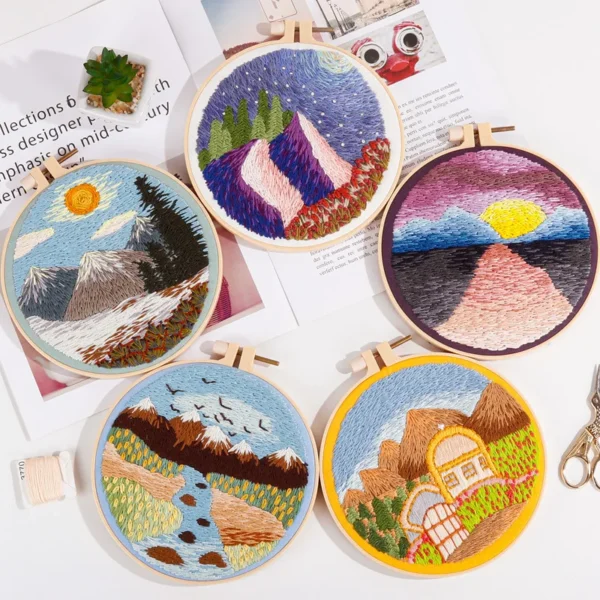 Embroidery Kits for Beginners – DIY Cross Stitch Set - Image 5