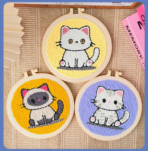 Embroidery Kits: DIY Funny Cat Craft Gift - Image 4