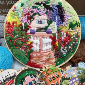 Embroidery Kits: French Scenery Cross Stitch Set
