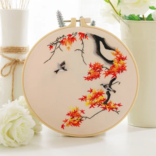 Embroidery Kits: Birds Pattern for DIY Beginners - Image 4