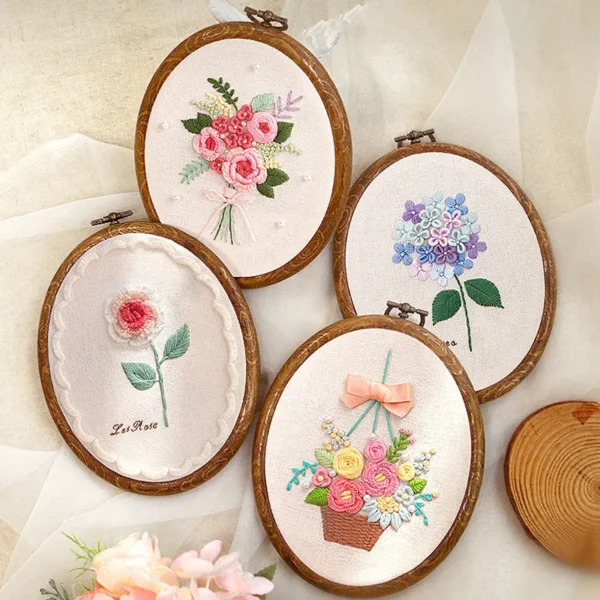 Embroidery Kits - 3D Flower Ribbon Wall Decor