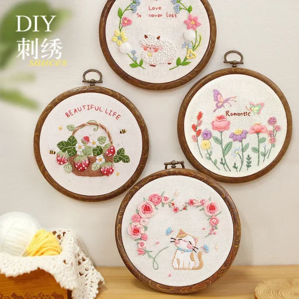 Embroidery Kits - 3D Flower Ribbon Wall Decor - Image 6