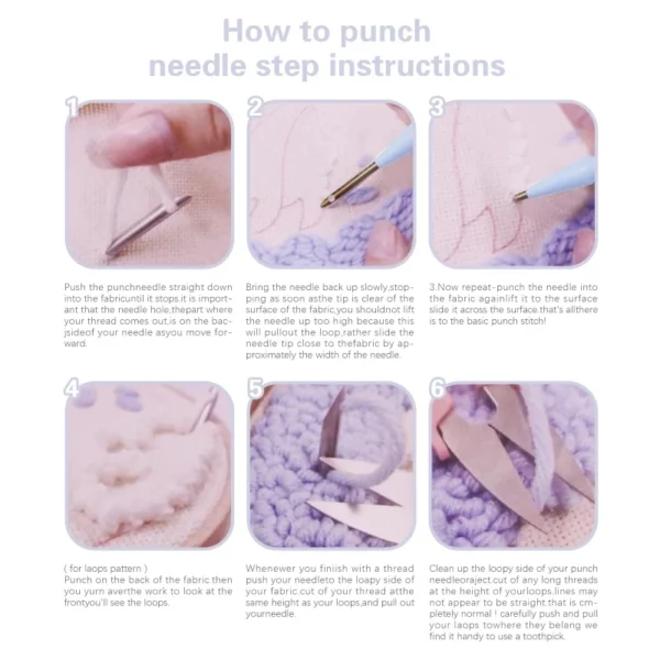Embroidery Kits: Santa Claus Punch Needle & Yarn - Image 6