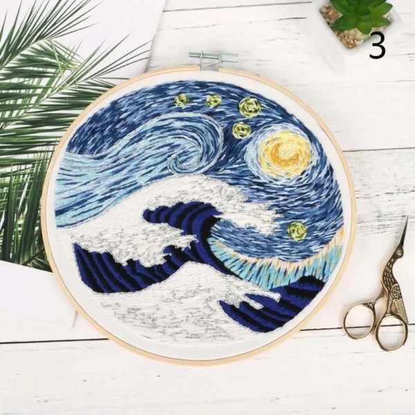 Embroidery Kits - DIY Landscape Pattern Starter Kit - Image 4