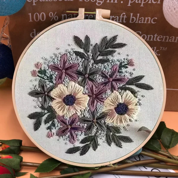 Embroidery Kits: European Cross Stitch with Hoops - Image 8