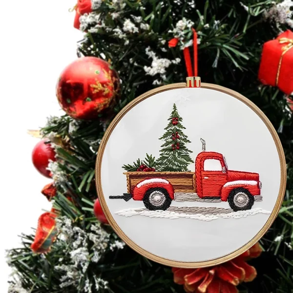 Embroidery Kits Christmas Tree Santa Claus Craft Starter Kit - Image 5