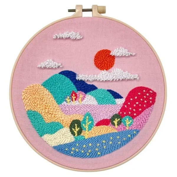 Embroidery Kits: Punch Needle Set with Hoop - Image 2