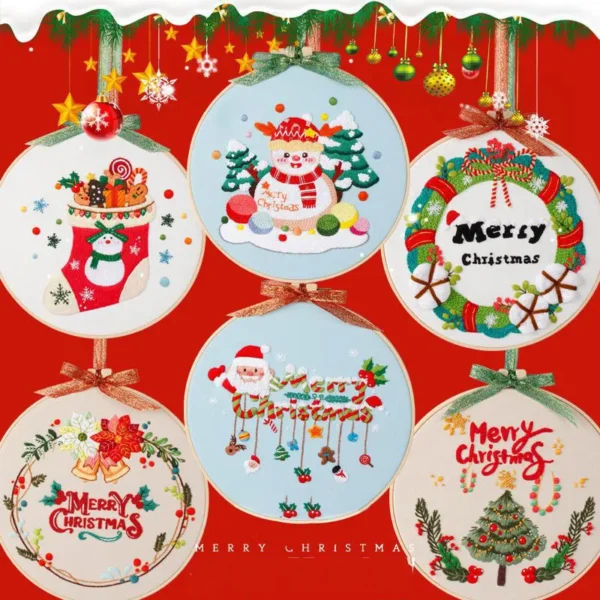 Embroidery Kits - Christmas DIY Cross Stitch