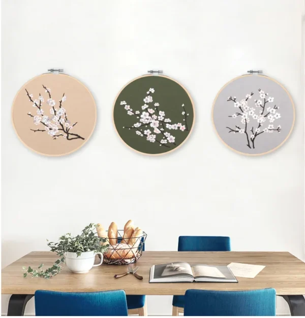 Embroidery Kits for Beginners – Flower Cross Stitch Set - Image 6