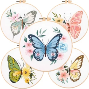 Embroidery Kits for Beginners - Butterfly Cross Stitch