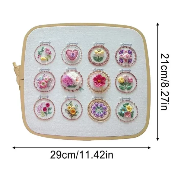 Embroidery Kits: Floral Beginner Kit with Bright Colors - Image 6