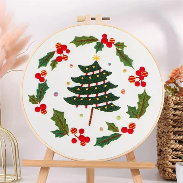 Embroidery Kits Snowman DIY Starter Set - Image 2