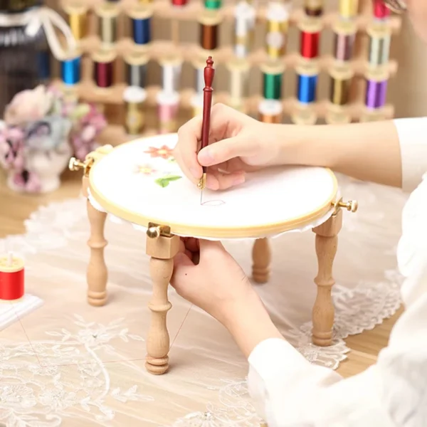 Embroidery Kits - Adjustable Wooden Hoop Frame - Image 6
