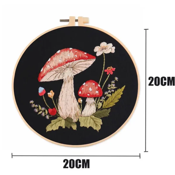 Embroidery Kits – Mushroom Cross Stitch Kit - Image 3