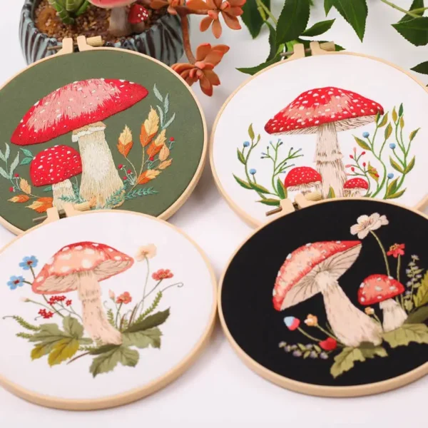 Embroidery Kits – Mushroom Cross Stitch Kit - Image 6