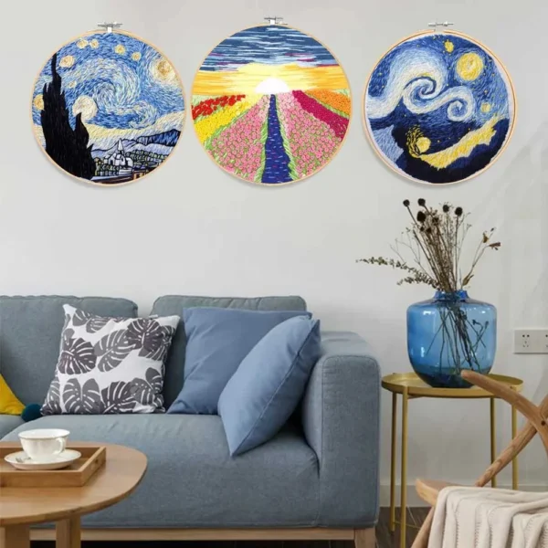 Embroidery Kits - DIY Landscape Pattern Starter Kit - Image 6