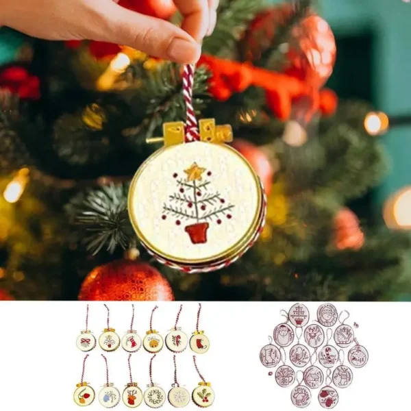 Embroidery Kits: Christmas Needlepoint Set