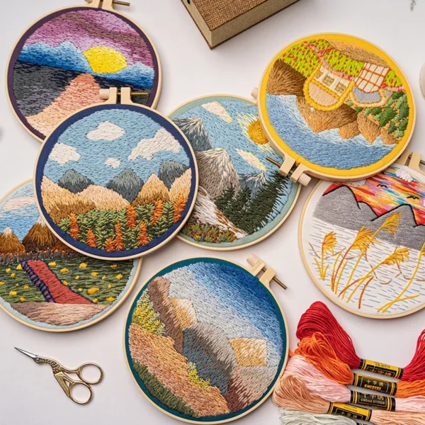 Embroidery Kits for Beginners – DIY Cross Stitch Set - Image 3