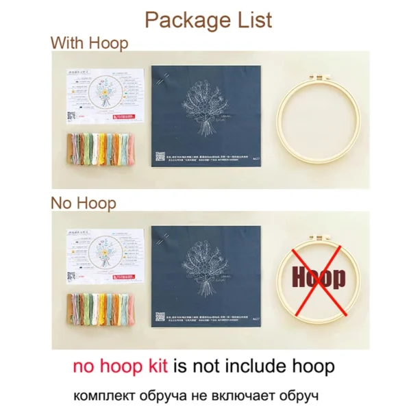 Embroidery Kits - Cute Girl DIY Needlework - Image 2
