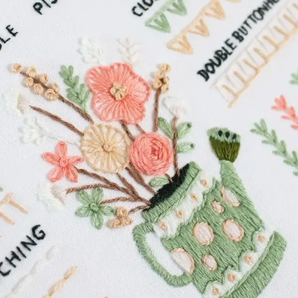 Embroidery Kits Beginner Sets Stamped Cross Stitch Tools Included - Image 5