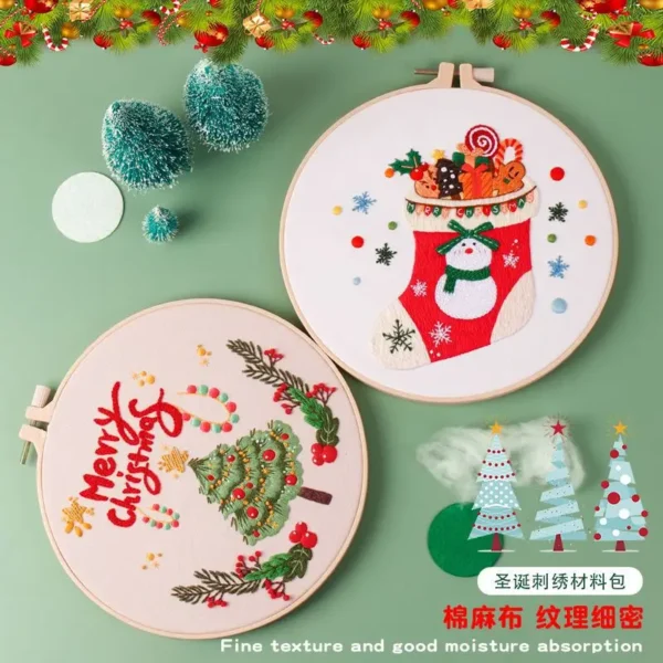 Embroidery Kits - Christmas DIY Cross Stitch - Image 5