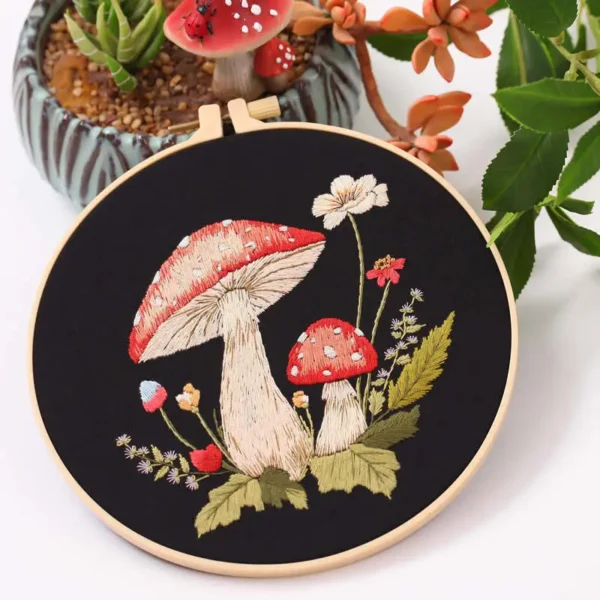 Embroidery Kits – Mushroom Cross Stitch Kit - Image 4