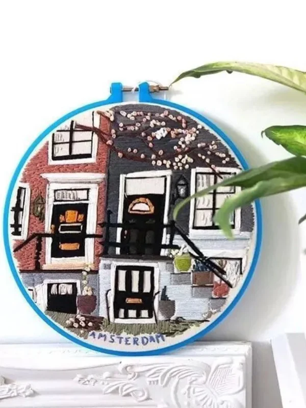 Embroidery Kits: French Scenery Cross Stitch Set - Image 4