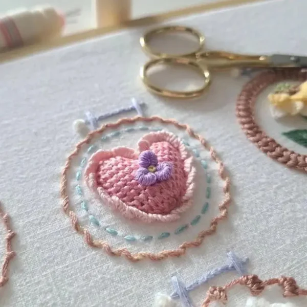 Embroidery Kits: Floral Beginner Kit with Bright Colors - Image 5
