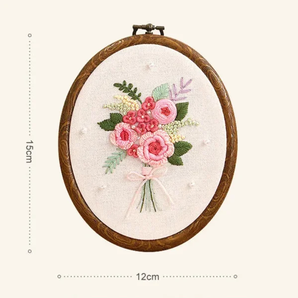 Embroidery Kits - 3D Flower Ribbon Wall Decor - Image 3