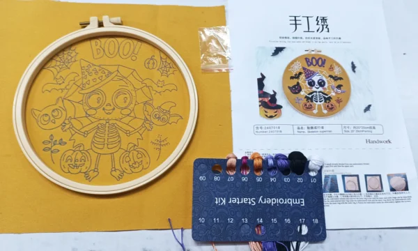 Embroidery Kits - Halloween Cross Stitch for Beginners - Image 2