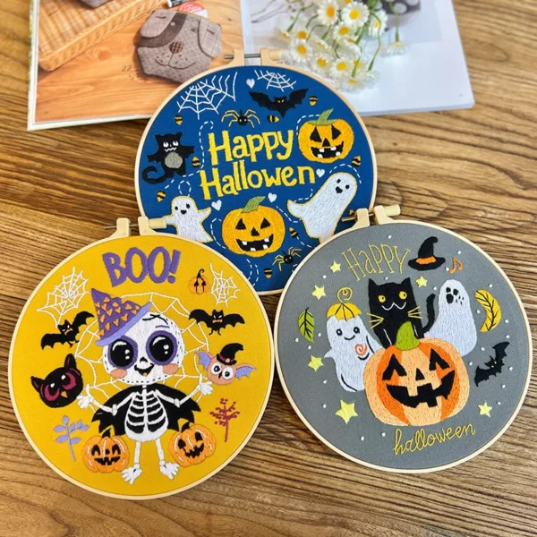 Embroidery Kits - Halloween Cross Stitch for Beginners - Image 3