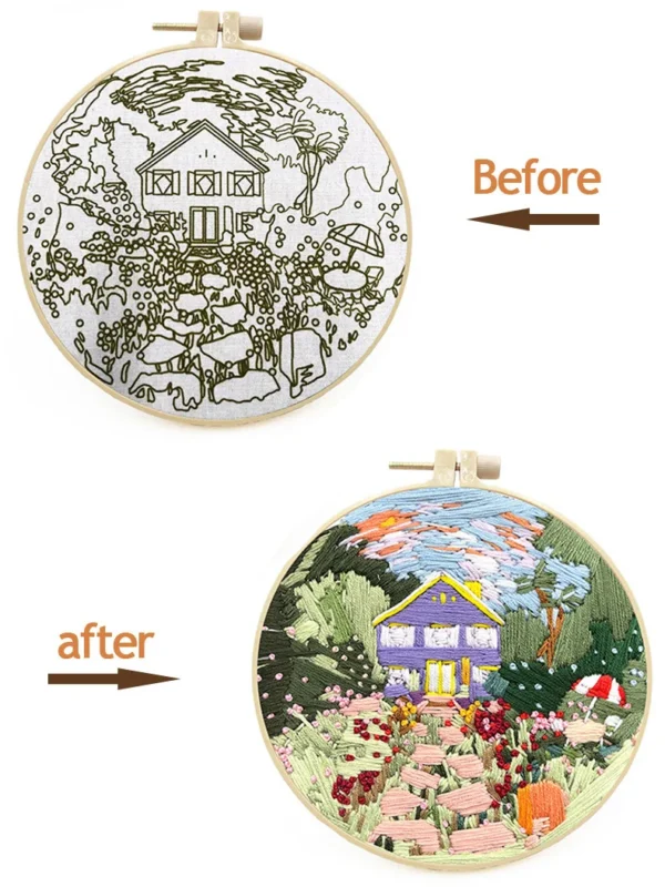 Embroidery Kits: French Scenery Cross Stitch Set - Image 5