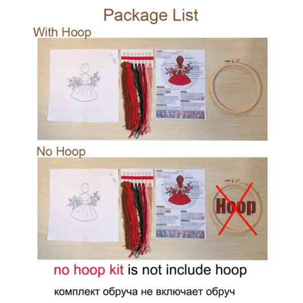 Embroidery Kits – European Girl Wedding Cross-stitch - Image 2