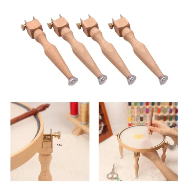 Embroidery Kits - Adjustable Wooden Hoop Frame