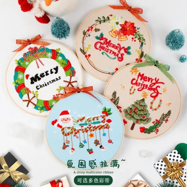 Embroidery Kits - Christmas DIY Cross Stitch - Image 4